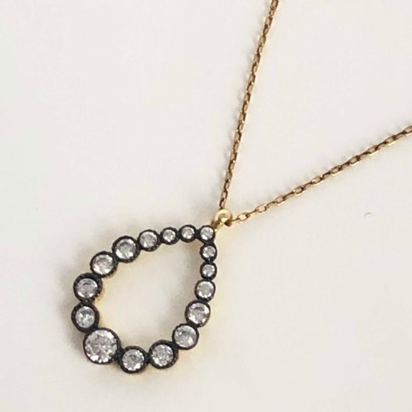 Rose Gold Tone Drop 925K Necllace - Picture 2 of 6